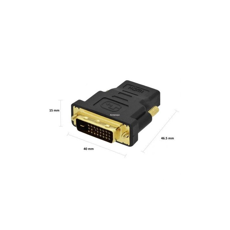 EWENT  ADAPTADOR HDMI FEMEA PARA DVI-D (24+1) M