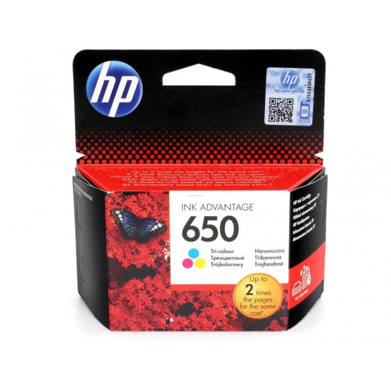 TINTEIRO HP 650 CZ102AE TRI-COLOUR